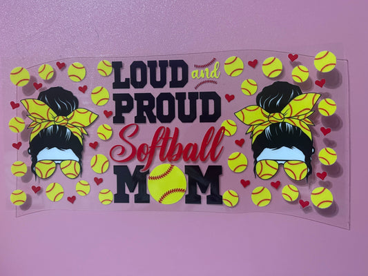 Loud Proud Softball Mom